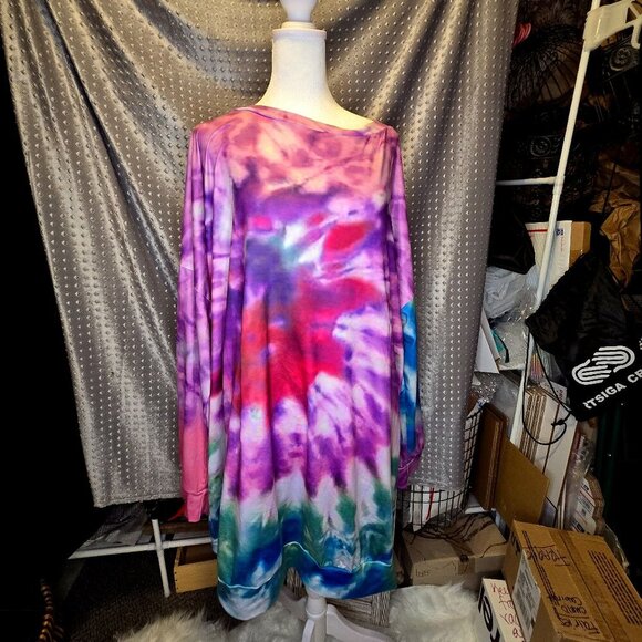 Tie Dye Off the shoulder dress - Picture 1 of 2